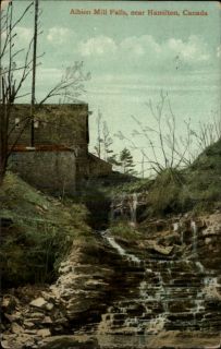 Hamilton Ontario Albion Mill Falls c1910 Postcard