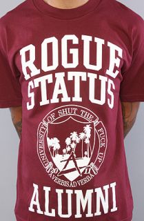 Rogue Status The Alumni Tee in Red Concrete