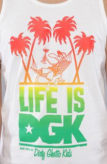 DGK The Life Is Tank Top in White Concrete