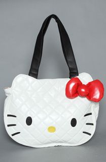 Loungefly The Hello Kitty Quilted Tote Bag in White Patent  Karmaloop