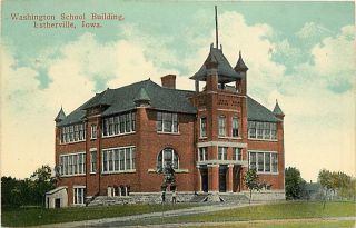 IA Estherville Washington School Building Early T88785