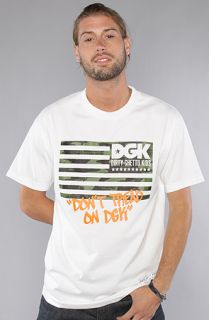 DGK The Dont Tread Tee in White Concrete
