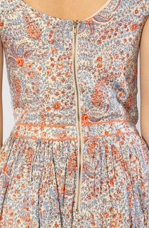 Lucca Couture The Floral Paisley Print Zip Back Mini Dress  Karmaloop