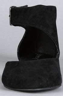 Sole Boutique The Giulia Ankle Strap Flat in Black Suede  Karmaloop
