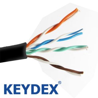 keydex cat5e utp bulk lan ethernet cable 500 500ft black