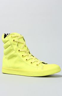 Betsey Johnson The Nexuss Sneaker in Yellow Neon Canvas  Karmaloop