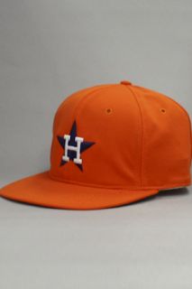 Vintage Deadstock Houston Astros Logo Fitted HatOrange