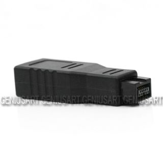 Firewire 800 to 400 Adapter Converter 9 6 Pin IEEE 1394 Black for iMac