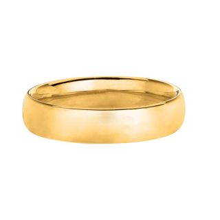 4mm Comfort Silk Fit Plain Wedding Band Ring Genuine 14k Yellow Gold