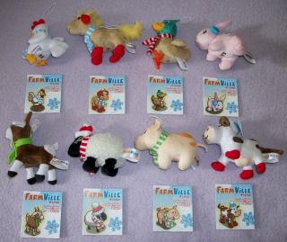FARMVILLE PLUSH ANIMALS**BRAND NEW**NEVER USED**A MUST HAVE FOR ANY