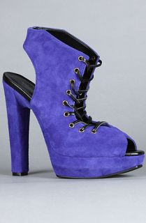 Sole Boutique The Malka Shoe in Blue Leather