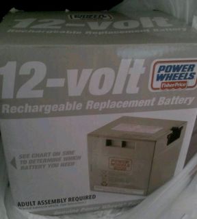 Fisher price power wheels 12 volt rechargeable replacement battery