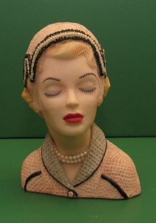 Cameo Girls Head Vase Eve Easter Outing 1954 2000 Edition