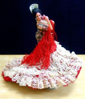 Vtg Beautiful Doll Spanish Flamenco Dancer