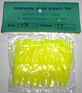 10 2½ Shrimp Lures Salmon Fishing Tackle F7 Yellow