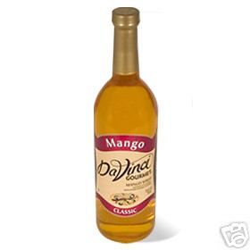 Da Vinci Mango Flavored Syrup 12 Ct 750ml Bottles