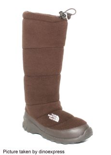 New The North Face Womens Fleece High Rise Winter Boots Brown Size 10