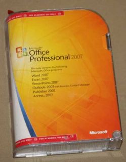 Microsoft Office Pro Professional 2007 Software Word Excel Outlook PP