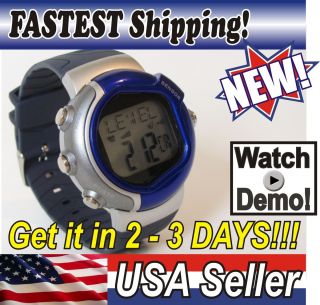  Pulse Heart Rate Monitor Calories Counter Fitness Watch Blue 13