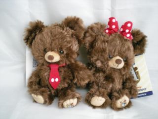 Disney Japan Exclusive Unibearsity Mocha and Pudding Bears Imported