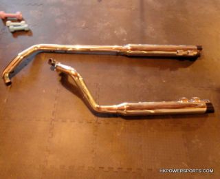  TRUE DUALS HARLEY DAVIDSON MOTORCYCLE COMPLETE EXHAUST SYSTEM MUFFLERS