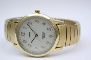 Timex Men EZ Reader Gold Expansion Indiglo Watch T20021