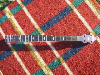 NEW Flinthill 5 string banjo neck with Recording King style fan inlays