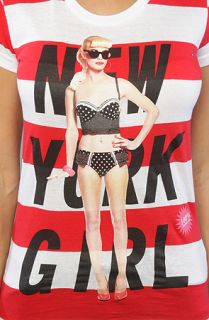 Joyrich The Leah Dolly New York Girl Striped Tee in Red  Karmaloop