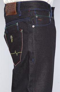 LRG The Escalator True Straight Fit Jeans in Raw Dark Indigo