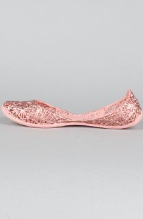 Melissa Shoes The Campana Zig Zag in Powder Pink GlitterExclusive