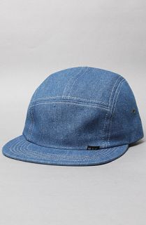 HUF The Washed Denim Volley Hat in Indigo