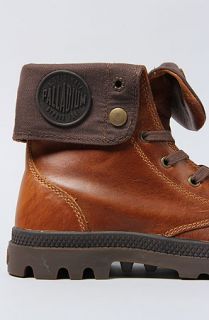 Palladium The Baggy Leather Pampa Boot in Sunrise and Chocolate