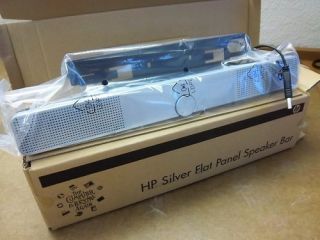 HP Silver Flat Panel Speaker Bar Brand New in Plastic and Original Box