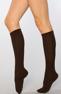 Foot Traffic The Cable Knit Knee High Socks in Chocolate  Karmaloop