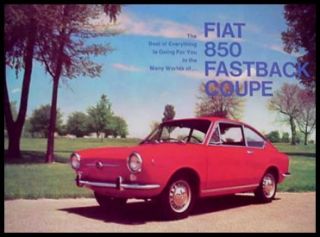 1967 Fiat 850 Fastback Coupe Color Brochure
