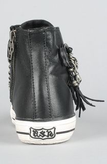 Ash Shoes The Valium Sneaker in Black Nappa Wax