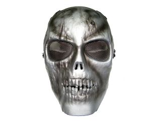 Airsoft Full Face Cover Gen 3 Limited Version Silver Color Death Skull