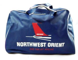 Vintage Northwest Orient Airlines Flight Bag 1960s