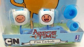 Adventure Time with Finn and Jake Finn Earbuds Headphones Gift Set New