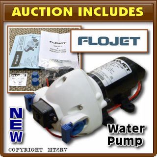 Flojet Triplex 12V Fresh Water Pump RV Consession Trailer 2 9 GPM
