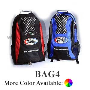 New Fairtex Muay Thai Kick Boxing K1 Equipment Gym Bag Back Pack Blue