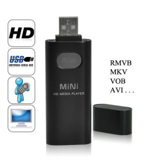  Mini USB HD Multi Media Player Audio Video Movie to TV AVI RM RMVB MP3