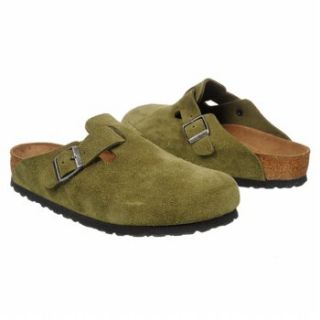 Womens Birkenstock Boston Soft Footbed Taupe Suede 