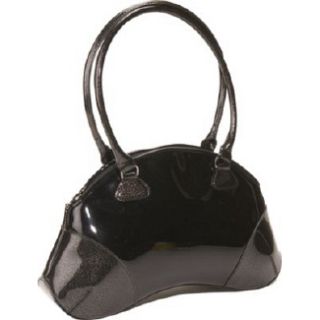 Handbags Bisadora Black Patent Bean Bag Black 