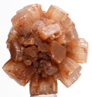 Orange Aragonite Flowery Crystal Cluster Mineral Specimen Morocco