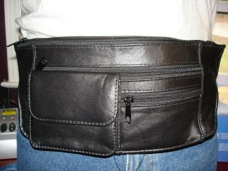 Leather Fanny Waist Money Cell Phone Holster Pack