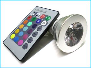 Lampada LED MR16 GU5 3 RGB 12V Telecomando Multicolori Con 24 Tasti