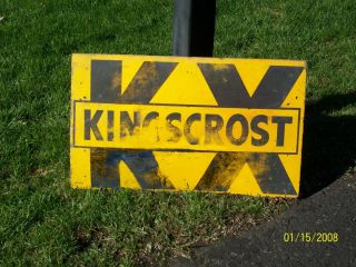 RARE Old Kingscrost Seed Corn Farm Field Sign