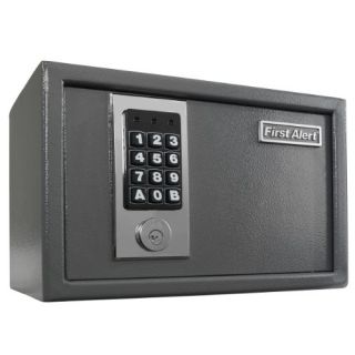 First Alert Anti Theft Safe 0 28 Cubic Foot Gray Home Security Safe