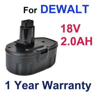 18V 2 0AH Battery for DEWALT DC9096 DE9039 DE9096 DE9098 DW9095 DW9096